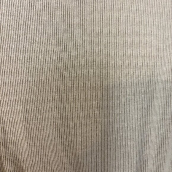 Free People Mixed Media One Piece Beige Sleeveless Jersey Knit Top Ruched Leg - Picture 11 of 14